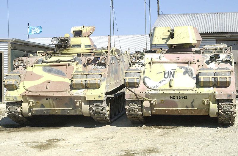 M113s as gate guardians