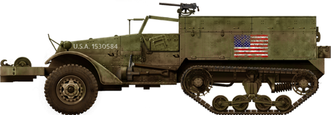 M2 Half-Track, unknown unit, summer 1944.