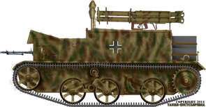 A German captured Carrier Mk.I (Fahrgestell Bren), here converted