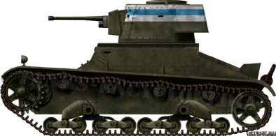 Finnish Vickers Mark E model B 37 mm Bofors Finnish Vickers Mark E